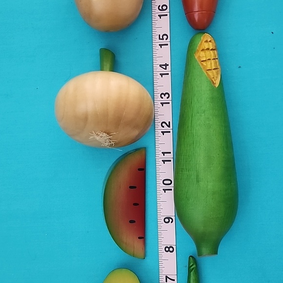Vintage Wooden Fruit & Vegetable Art Decoration Home Decor - Picture 15 of 16